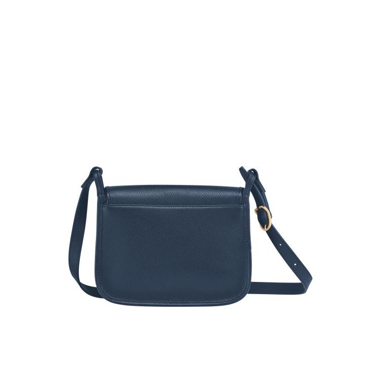 Longchamp M Bőr Crossbody Táska Sötétkék | 248063NWT