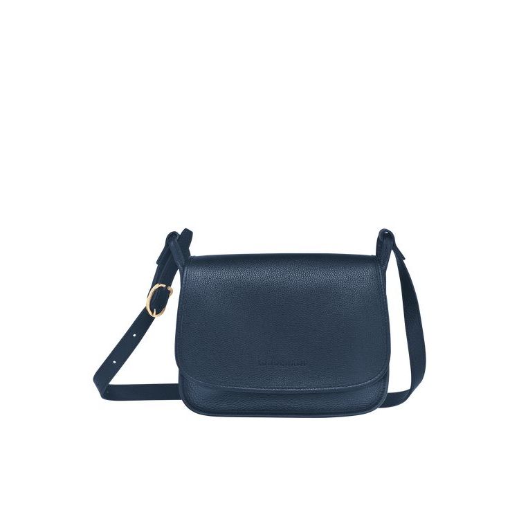 Longchamp M Bőr Crossbody Táska Sötétkék | 248063NWT