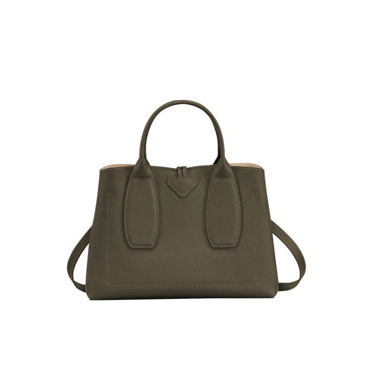 Longchamp M Bőr Kézitáska Khaki | 537086WSM