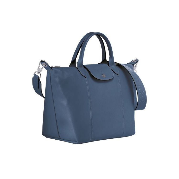 Longchamp M Bőr Kézitáska Kék | 065927WOR