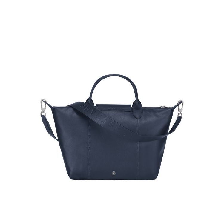 Longchamp M Bőr Kézitáska Sötétkék | 760398NOR