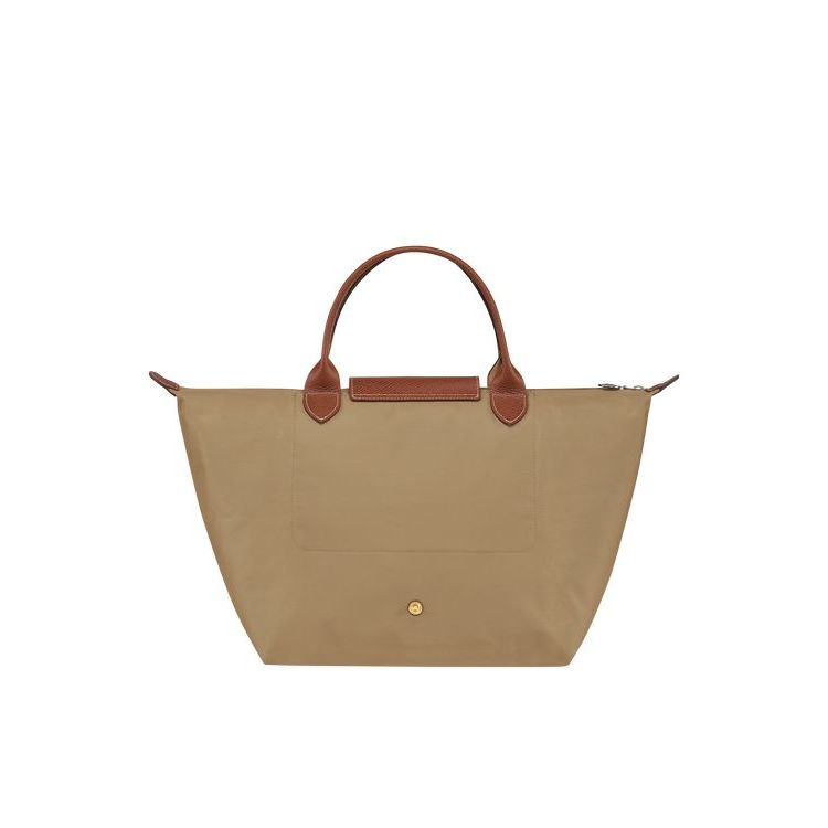 Longchamp M Desert Recycled canvas Kézitáska Khaki | 890215ACK