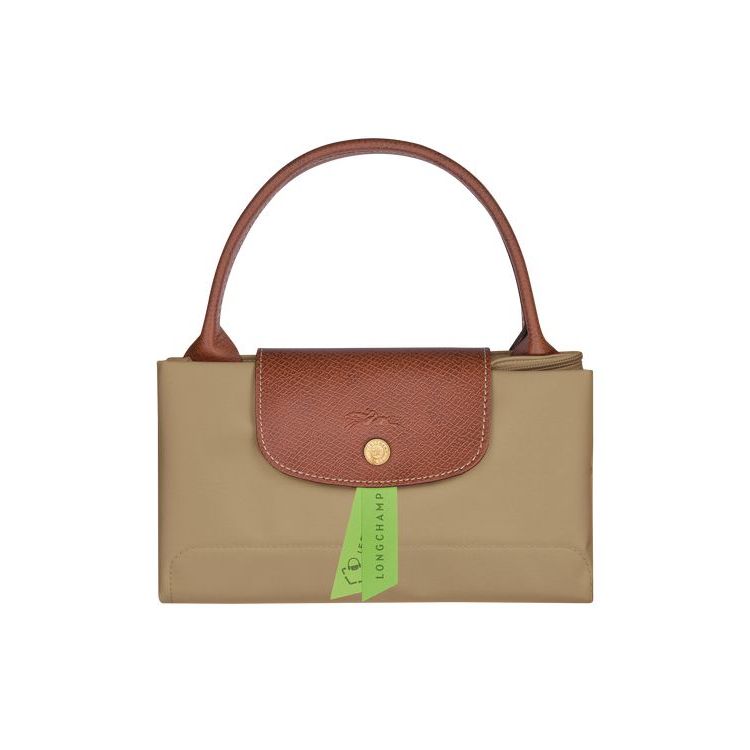 Longchamp M Desert Recycled canvas Kézitáska Khaki | 890215ACK