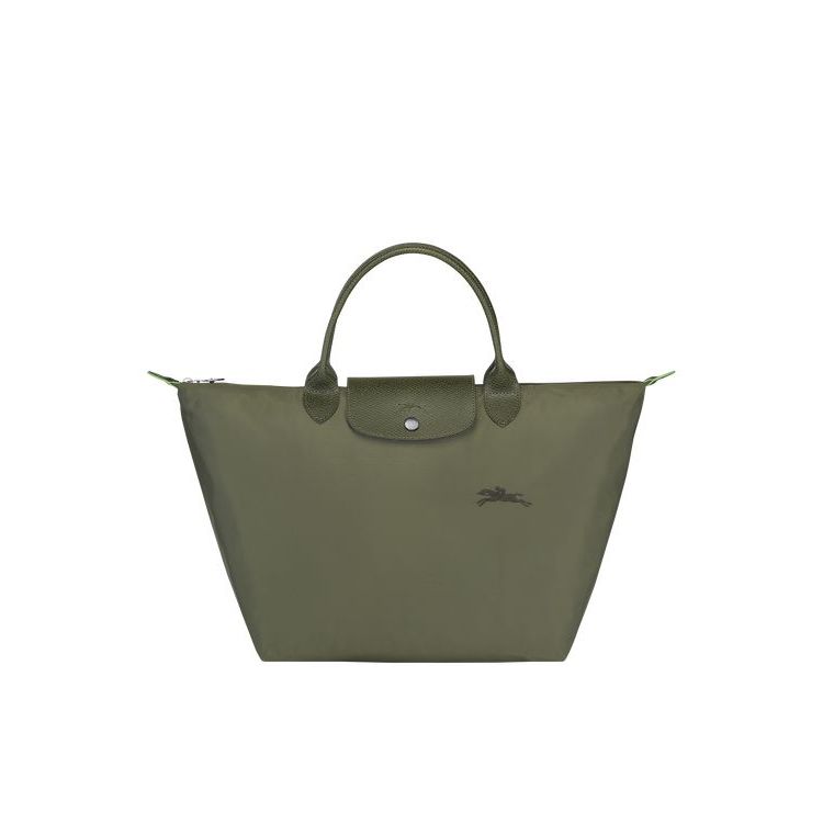 Longchamp M Forest Recycled canvas Kézitáska Zöld | 102385OYC