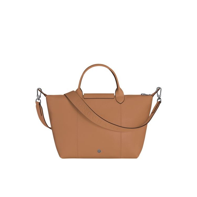 Longchamp M Hazelnut Bőr Kézitáska Bézs | 092476BHW