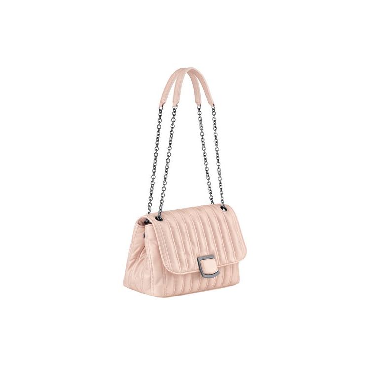 Longchamp M Powder Bőr Crossbody Táska Rózsaszín | 806317NDJ