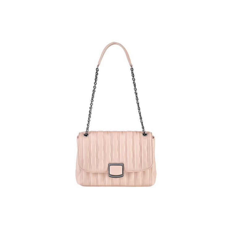 Longchamp M Powder Bőr Crossbody Táska Rózsaszín | 806317NDJ