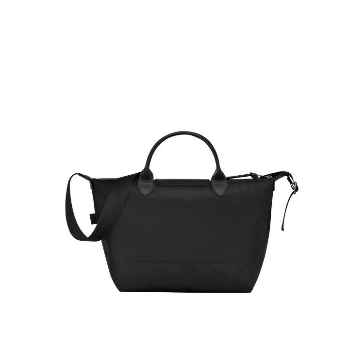 Longchamp M Recycled canvas Kézitáska Fekete | 157426QKJ