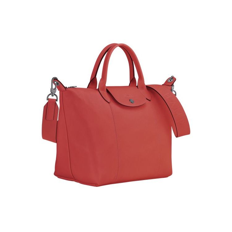 Longchamp M Terracotta Bőr Kézitáska Narancssárga | 140839TEZ