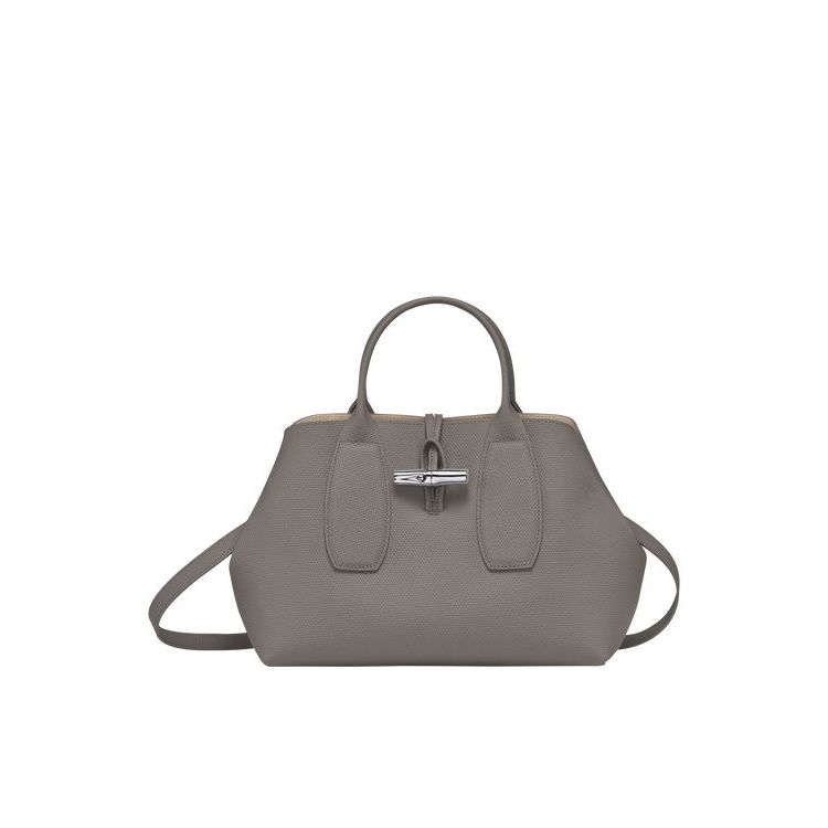 Longchamp M Turtledove Bőr Kézitáska Szürke | 205684MBA