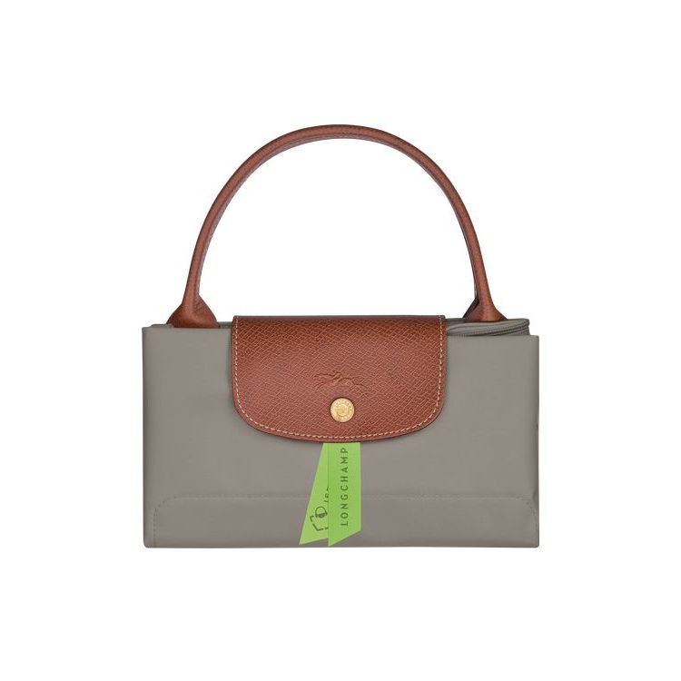 Longchamp M Turtledove Recycled canvas Kézitáska Szürke | 567413UNB