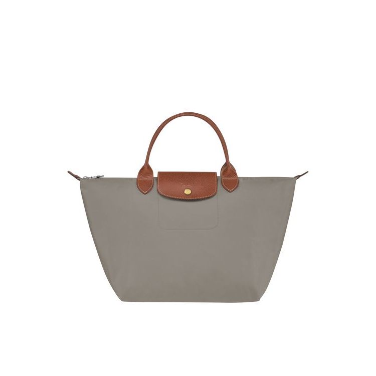 Longchamp M Turtledove Recycled canvas Kézitáska Szürke | 567413UNB