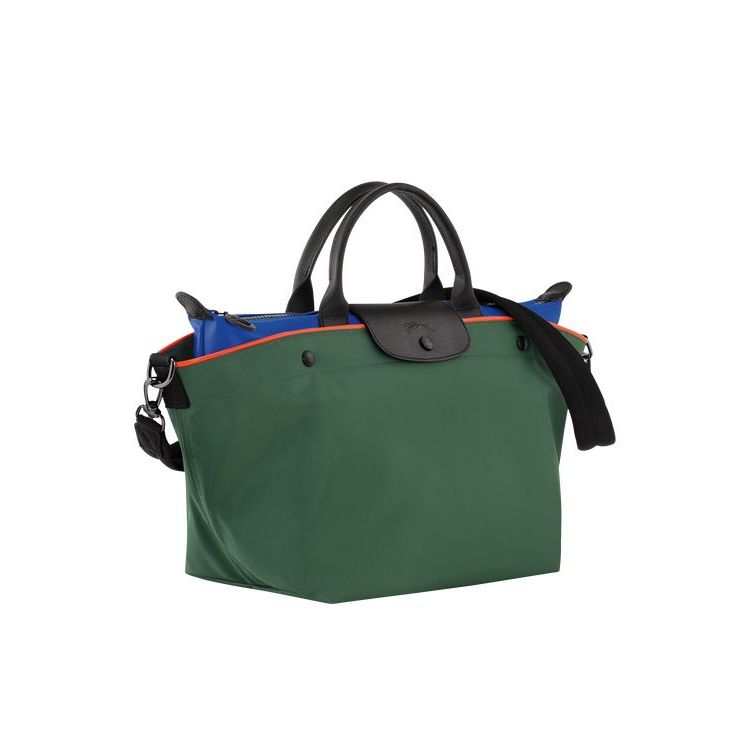 Longchamp M Vászon Kézitáska Zöld | 105293AMQ