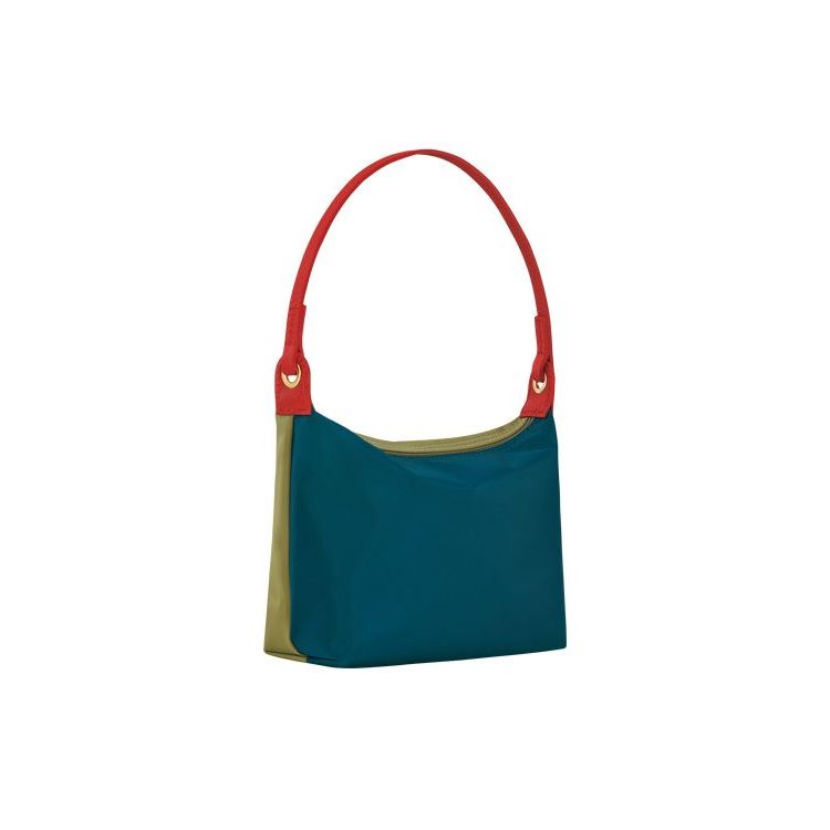 Longchamp Ocean Vászon Válltáskák Kék | 274358LUH