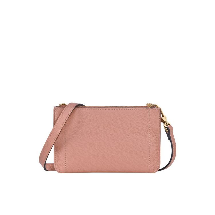 Longchamp Pouch Bőr Crossbody Táska Rózsaszín | 263974JUH