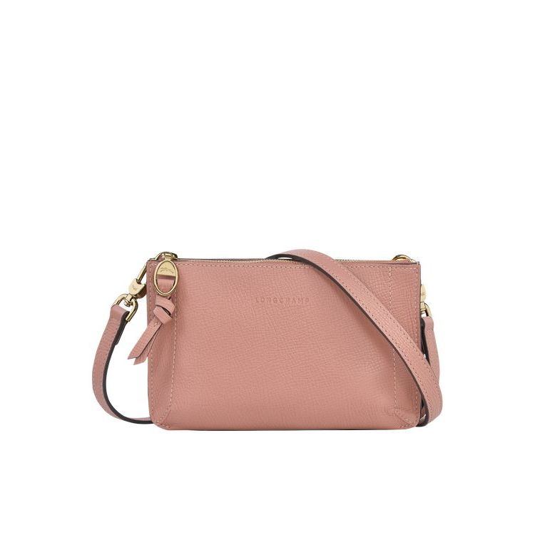 Longchamp Pouch Bőr Crossbody Táska Rózsaszín | 263974JUH