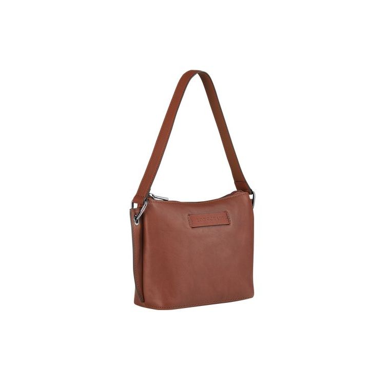 Longchamp Pouch Bőr Pouches Barna | 348029YAV