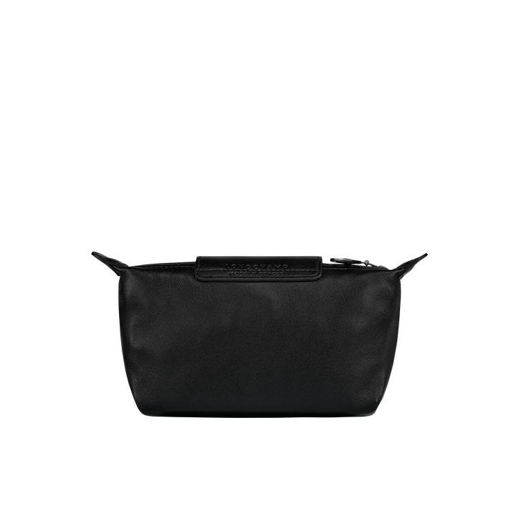 Longchamp Pouch Bőr Pouches Fekete | 209784KAX