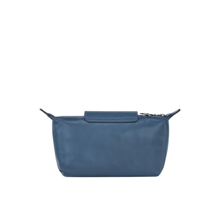 Longchamp Pouch Bőr Pouches Kék | 634952OPC