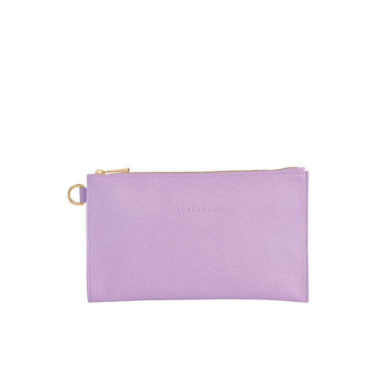 Longchamp Pouch Bőr Pouches Lila | 310894FWZ