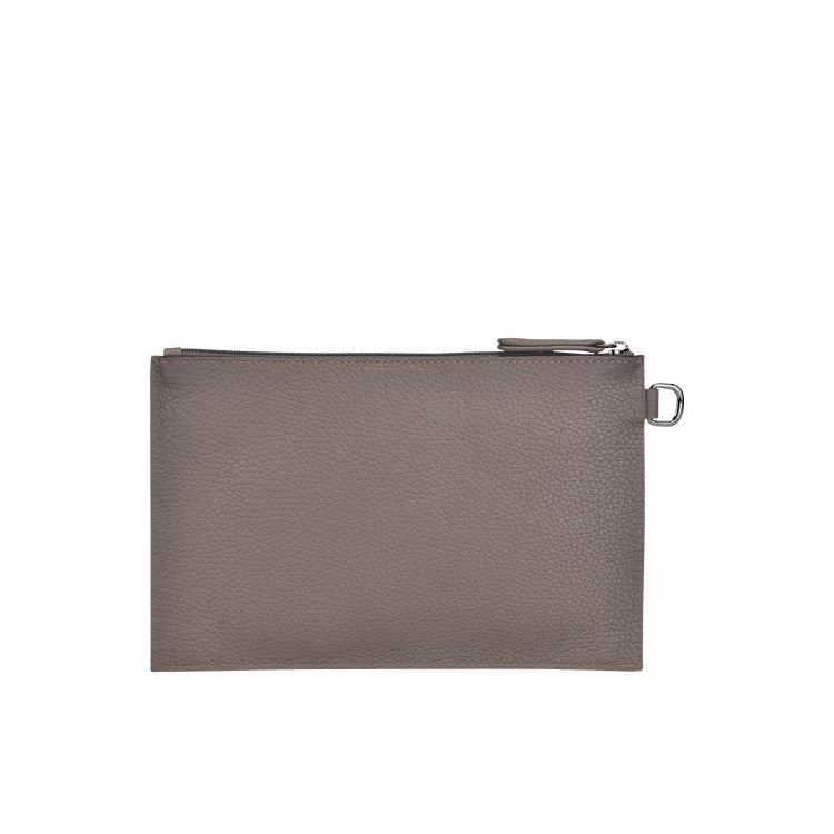 Longchamp Pouch Bőr Pouches Szürke | 056147KAX