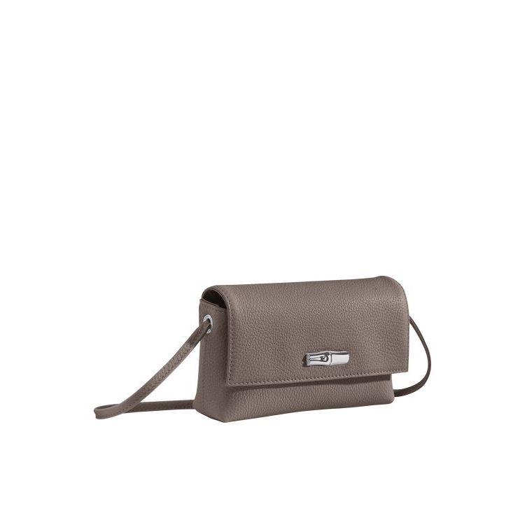 Longchamp Pouch Bőr Pouches Szürke | 098452TLI