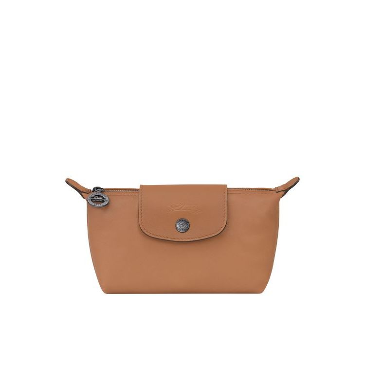 Longchamp Pouch Hazelnut Bőr Pouches Bézs | 162357LNE