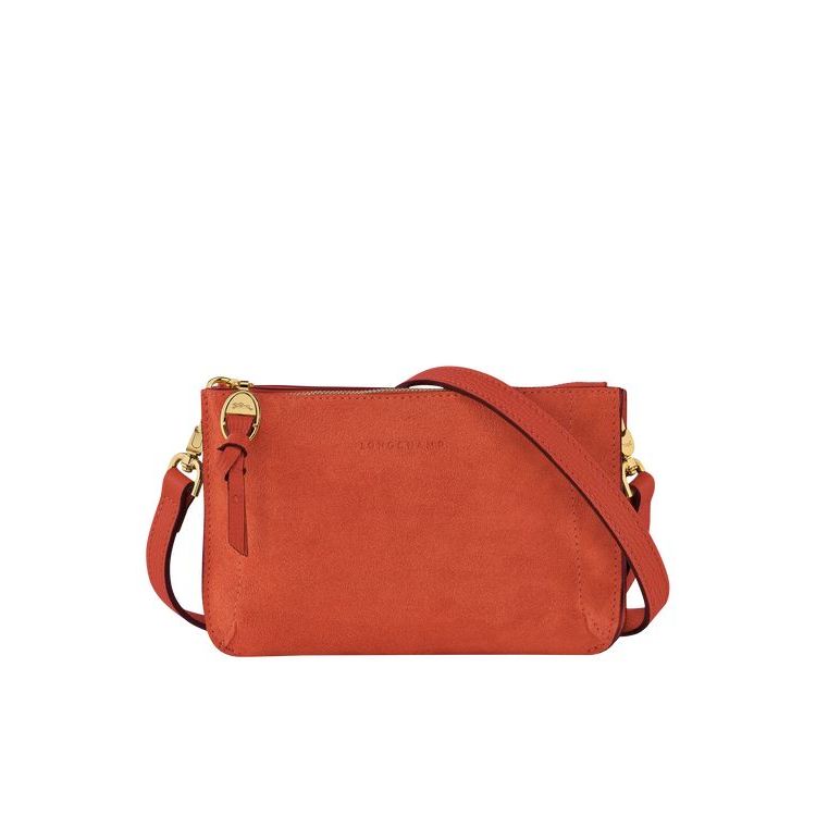 Longchamp Pouch Marmelade Bőr Cipzáras Pénztárca Narancssárga | 793086RBZ