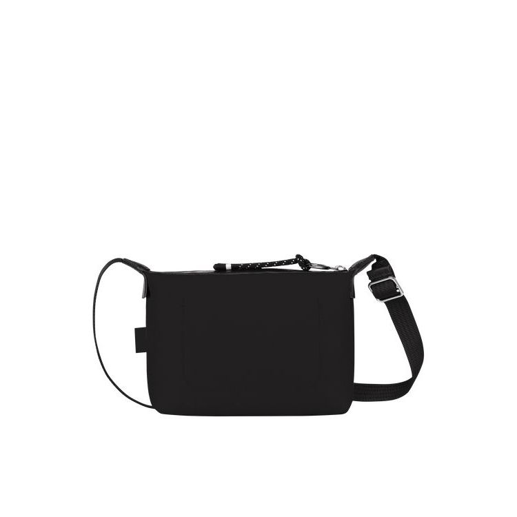 Longchamp Pouch Recycled canvas Mini Táska Fekete | 104672KLW