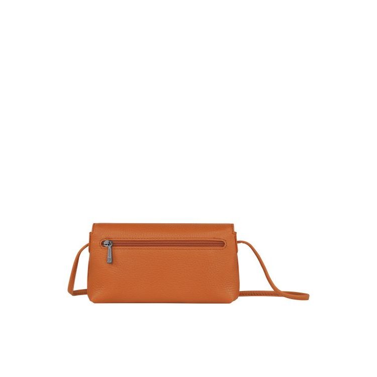 Longchamp Pouch Saffron Bőr Pouches Narancssárga | 495601QDH