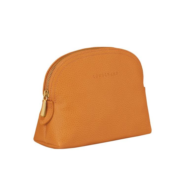 Longchamp Pouch Saffron Bőr Pouches Narancssárga | 602138WLR