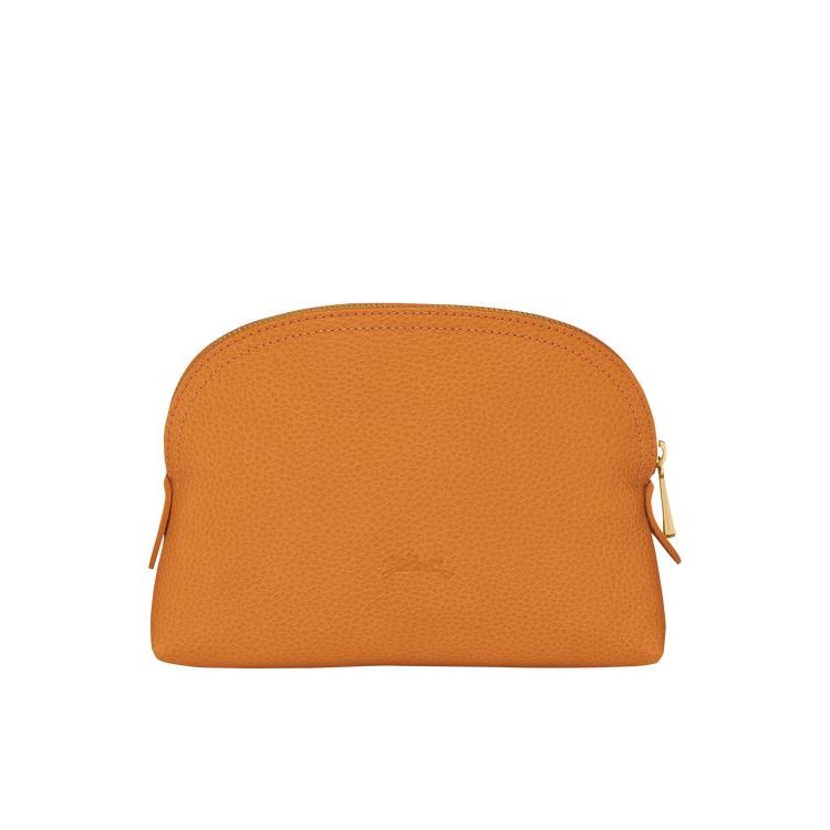 Longchamp Pouch Saffron Bőr Pouches Narancssárga | 602138WLR