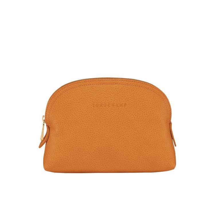 Longchamp Pouch Saffron Bőr Pouches Narancssárga | 602138WLR