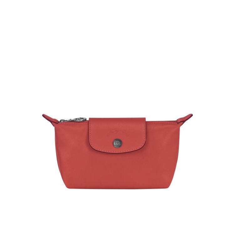 Longchamp Pouch Terracotta Bőr Pouches Narancssárga | 514928ABO