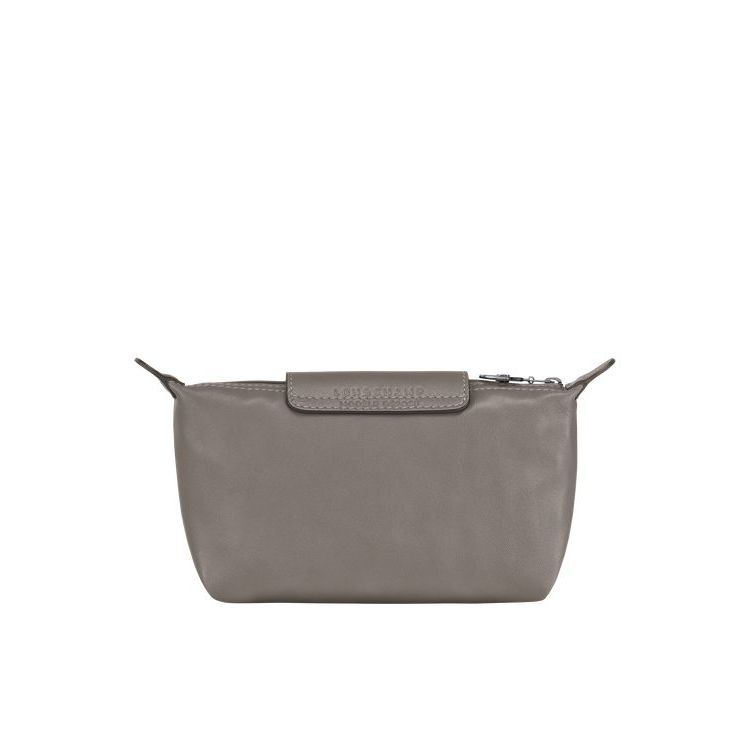 Longchamp Pouch Turtledove Bőr Pouches Szürke | 398512XNE