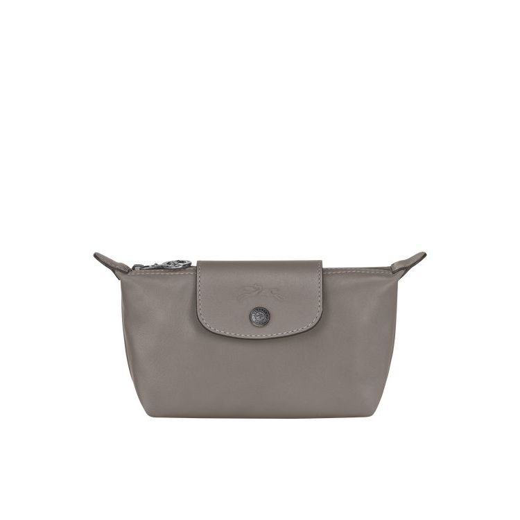 Longchamp Pouch Turtledove Bőr Pouches Szürke | 398512XNE