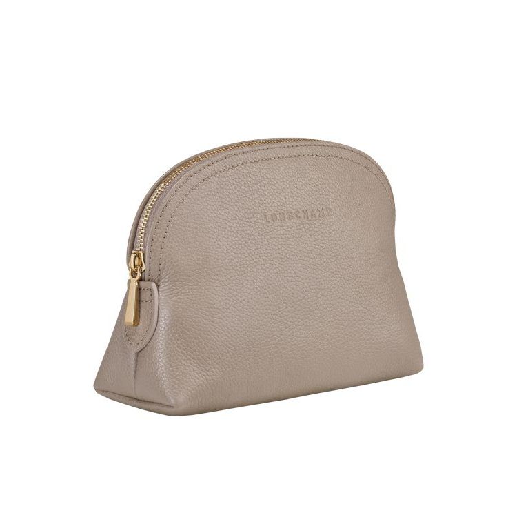 Longchamp Pouch Turtledove Bőr Pouches Szürke | 697480ZDF