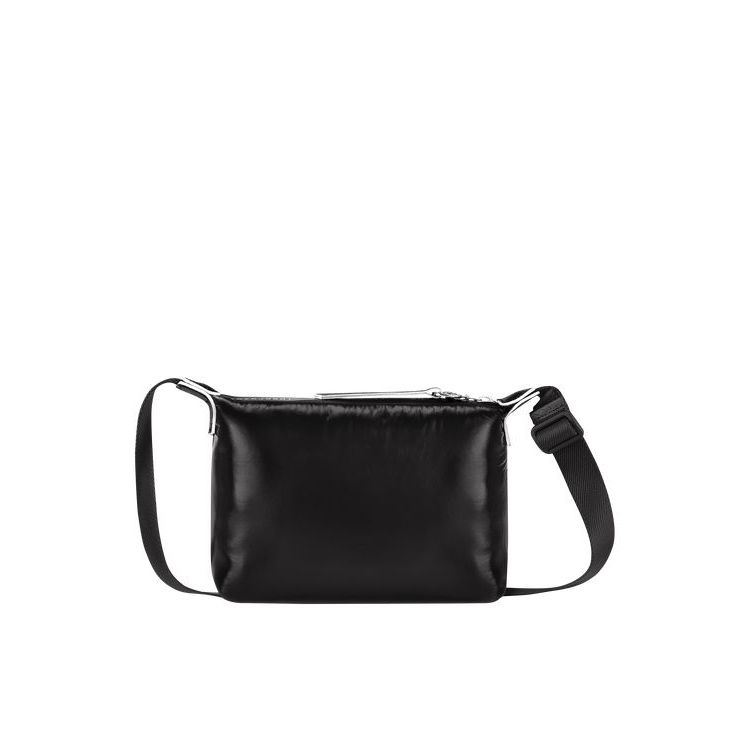 Longchamp Pouch Vászon Övtáska Fekete | 412698YQF