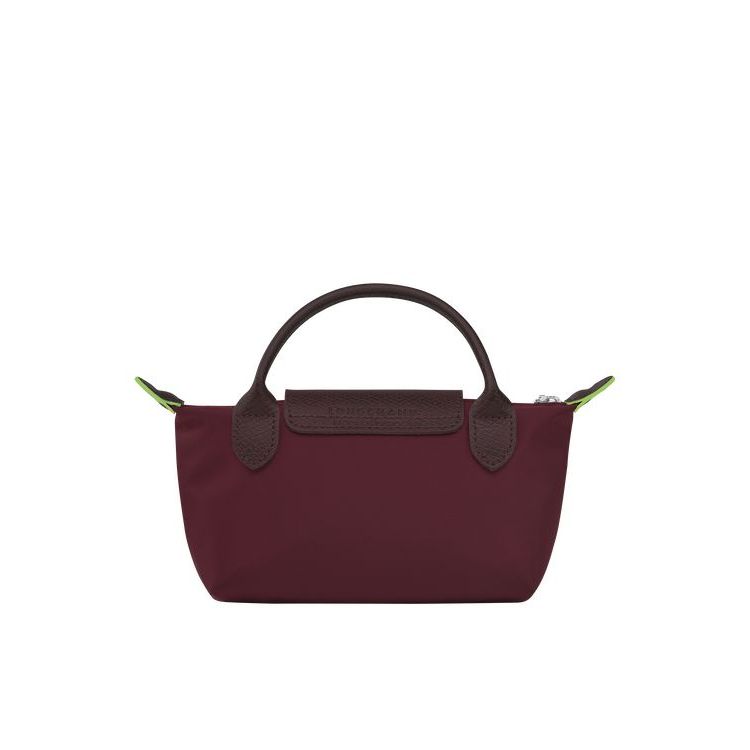 Longchamp Pouch With Recycled canvas Pouches Bordó | 078234VSJ