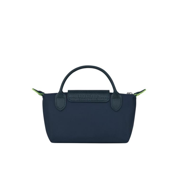 Longchamp Pouch With Recycled canvas Pouches Sötétkék | 619470TYB