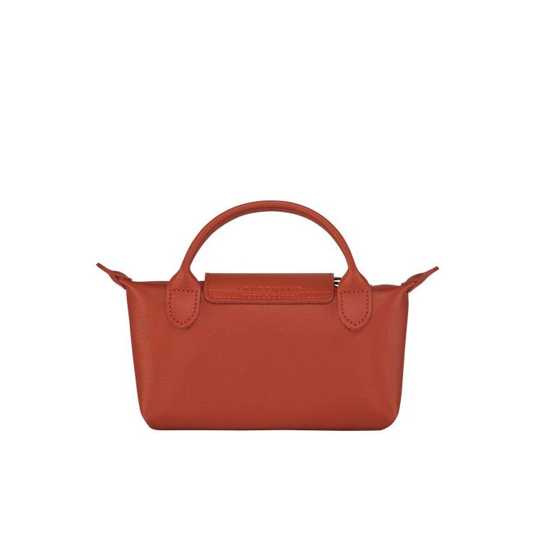 Longchamp Pouch With Terracotta Vászon Pouches Narancssárga | 697235IGB