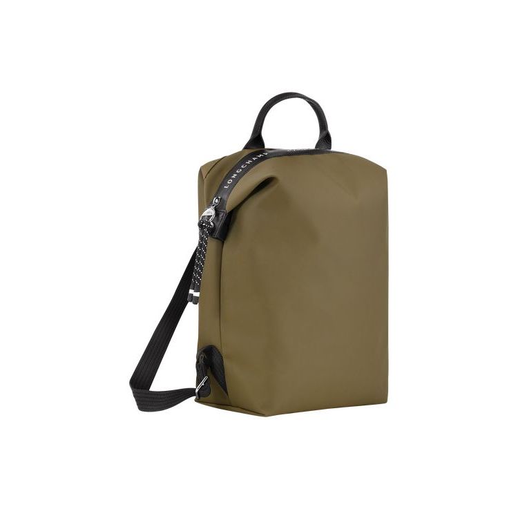 Longchamp Recycled canvas Hátizsák Khaki | 563907TRF