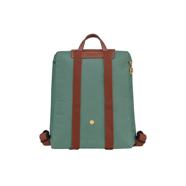 Longchamp Recycled canvas Hátizsák Szürke Zöld | 512036LOJ