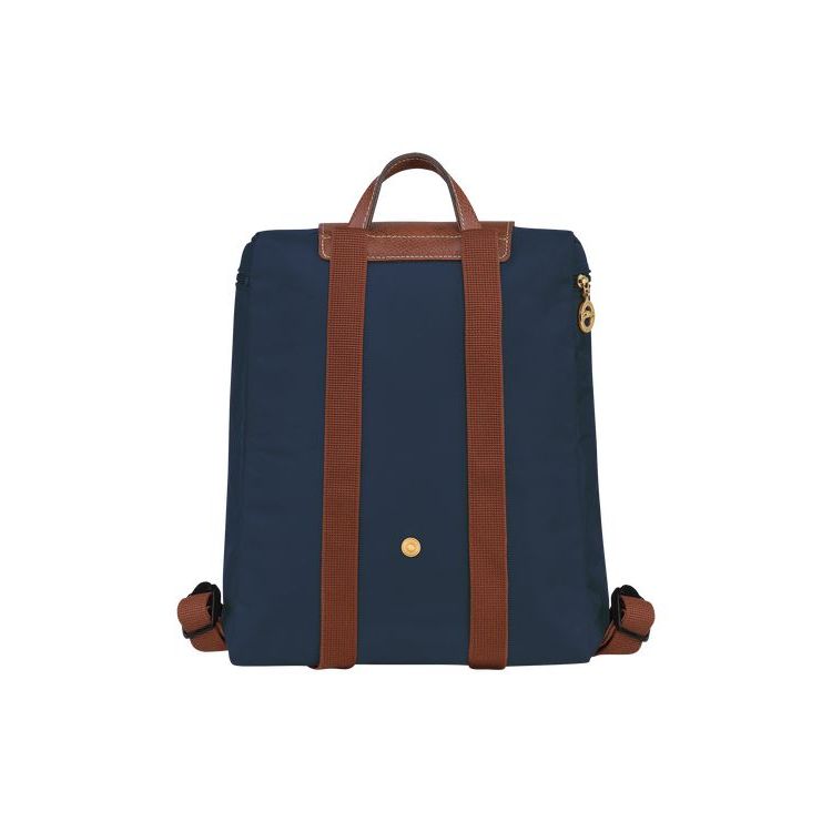 Longchamp Recycled canvas Hátizsák Sötétkék | 079356XWS