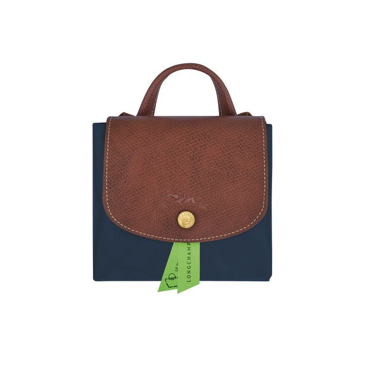 Longchamp Recycled canvas Hátizsák Sötétkék | 079356XWS