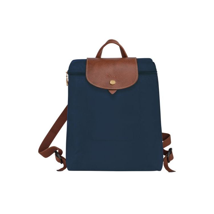 Longchamp Recycled canvas Hátizsák Sötétkék | 079356XWS