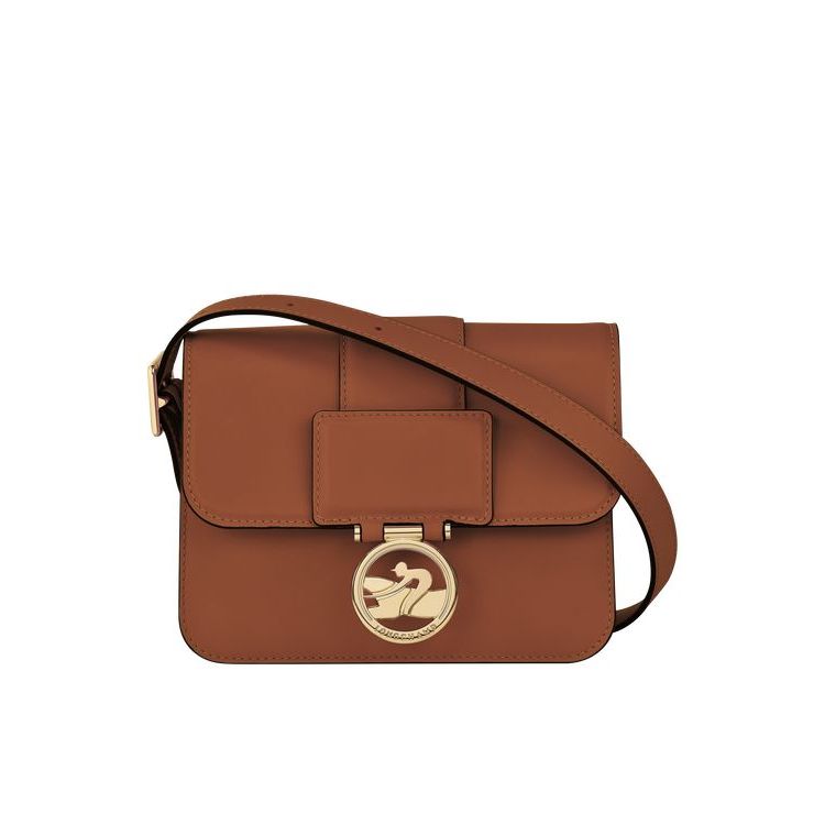 Longchamp S Bőr Crossbody Táska Barna | 190835LQP