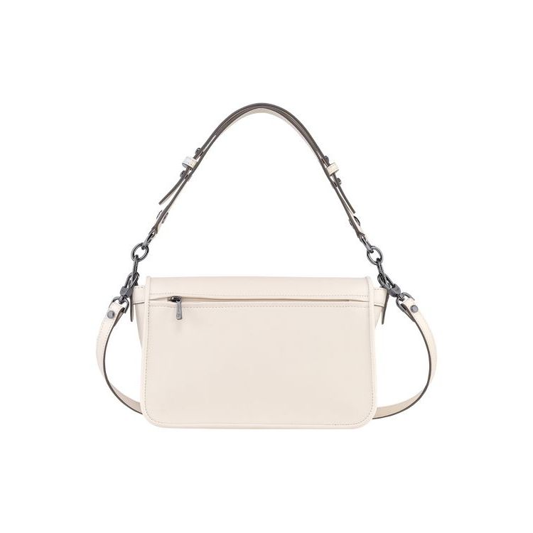 Longchamp S Bőr Crossbody Táska Fehér | 729381GCD