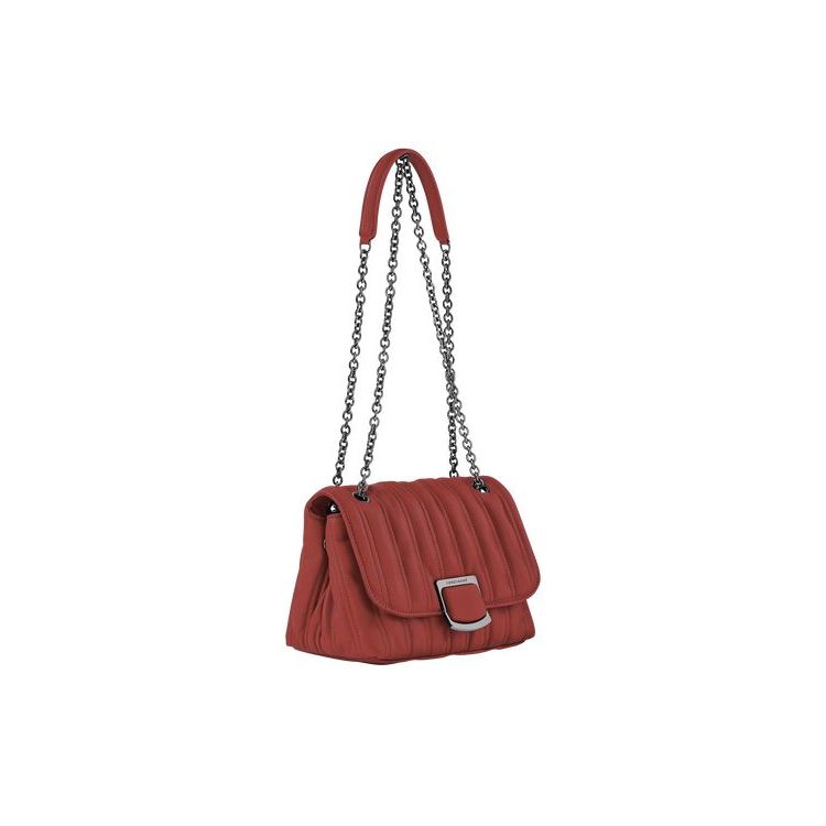 Longchamp S Bőr Crossbody Táska Piros | 904351CTX