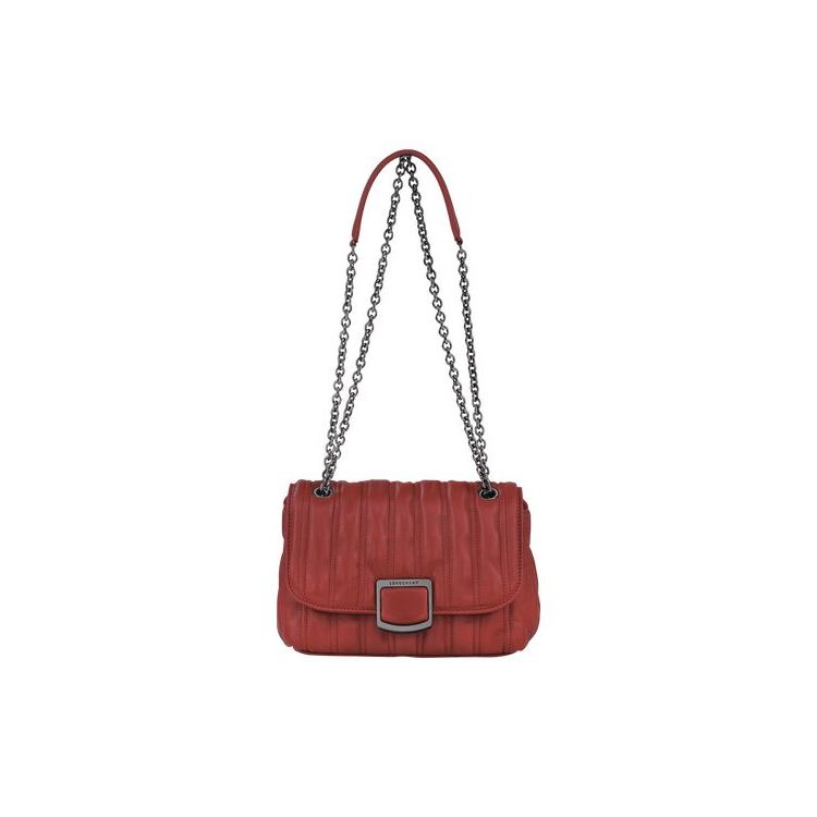 Longchamp S Bőr Crossbody Táska Piros | 904351CTX